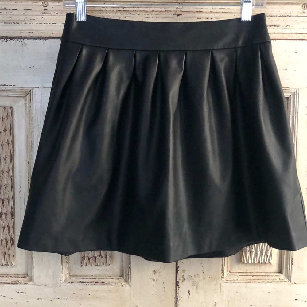 LBK black pleather skirt - Size 3